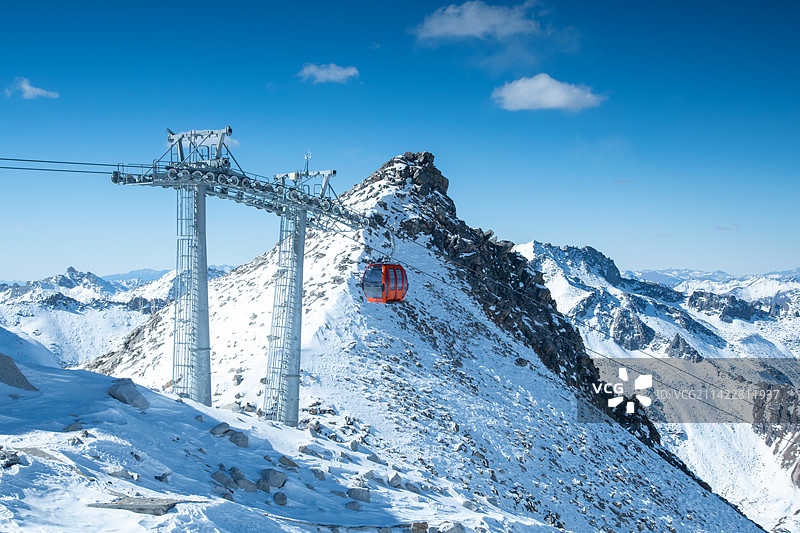 中国达古冰山景观图片素材