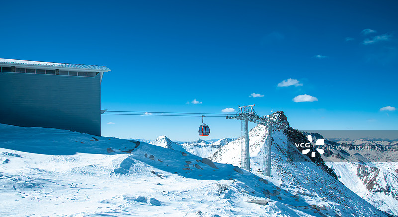 中国达古冰山景观图片素材