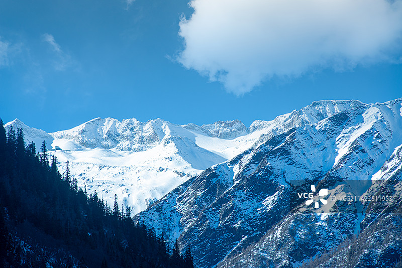 壮美雪山冰川图片素材