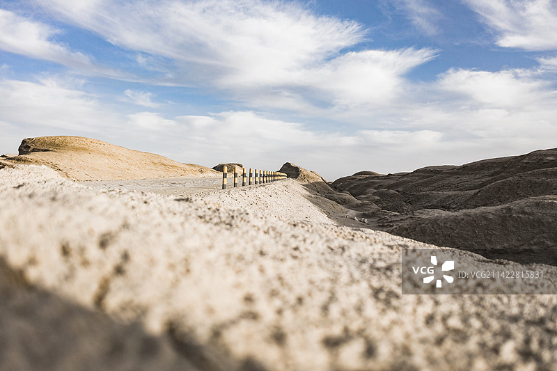 戈壁道路图片素材