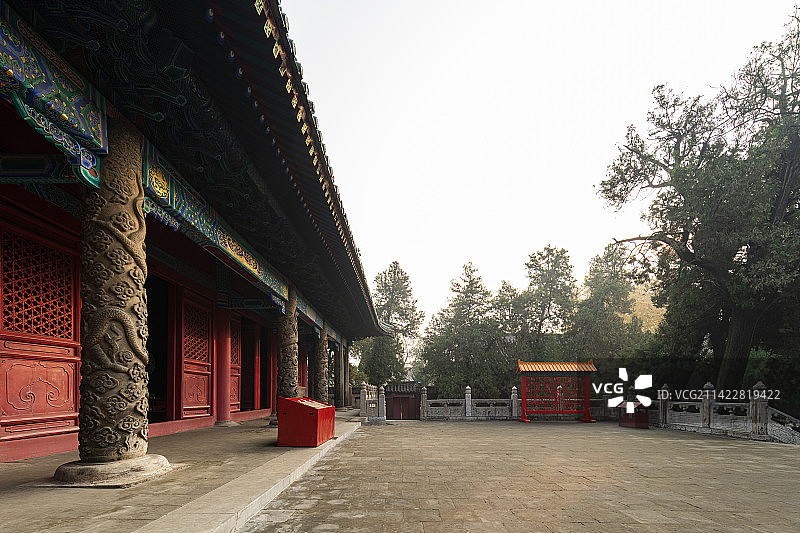 山东曲阜颜庙古建筑景观图片素材