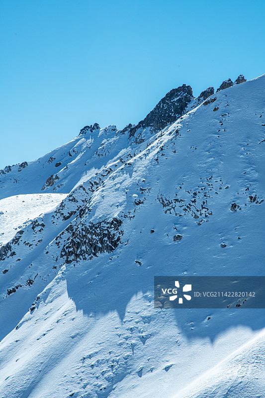 壮美雪山与冰川奇观图片素材