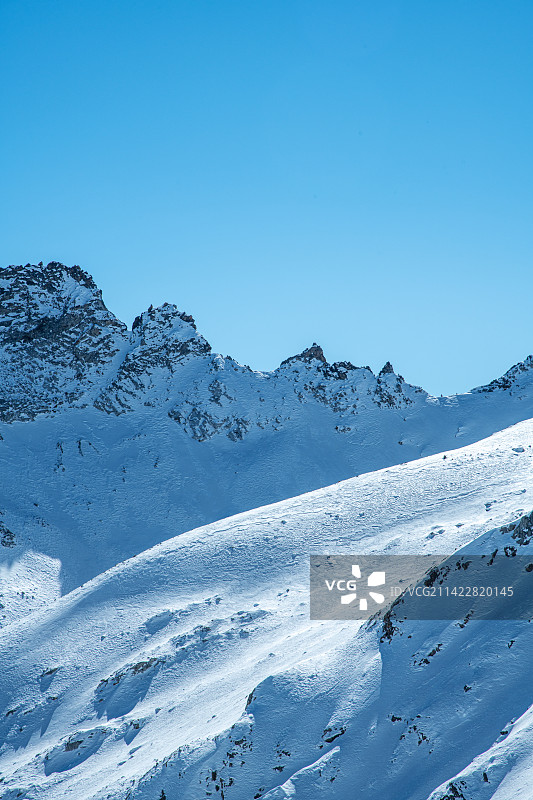 壮美雪山与冰川奇观图片素材