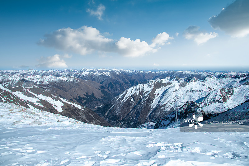 壮美雪山冰川景观图片素材