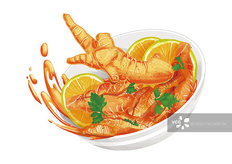 无骨鸡爪图片素材