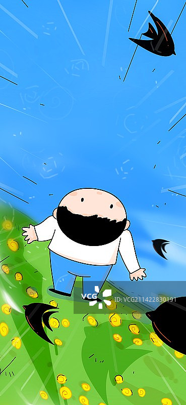 春天节气清明谷雨图片素材