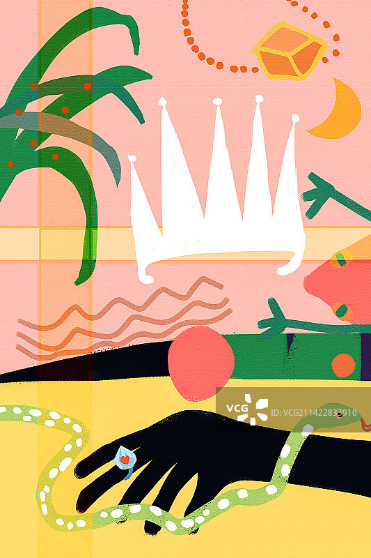 超现实主义集合抽象构图心理学插画图片素材