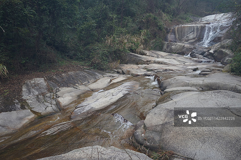 冬末春初湖南省衡阳南岳衡山梵音谷图片素材