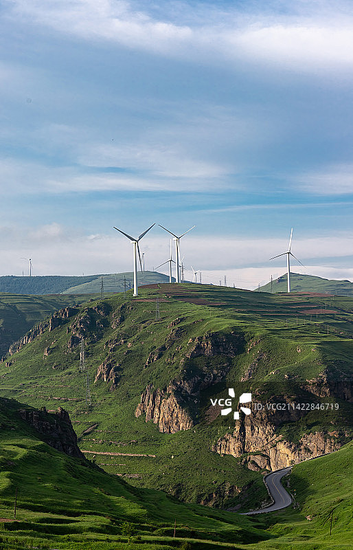 蔚县茶山风景图片素材