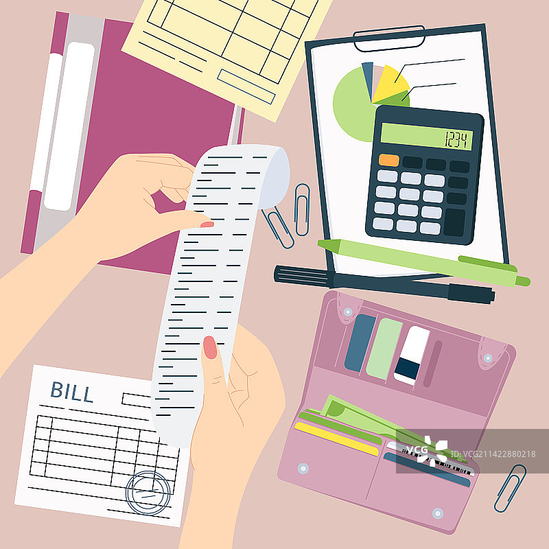 手持纸币构图图片素材