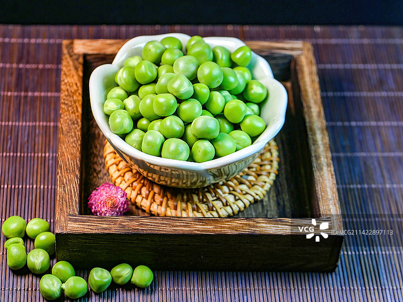 新鲜现摘青豆绿色有机食品无公害冷藏保鲜豌豆种子绿色大豆常见食材农产品蔬菜烹调材料图片素材