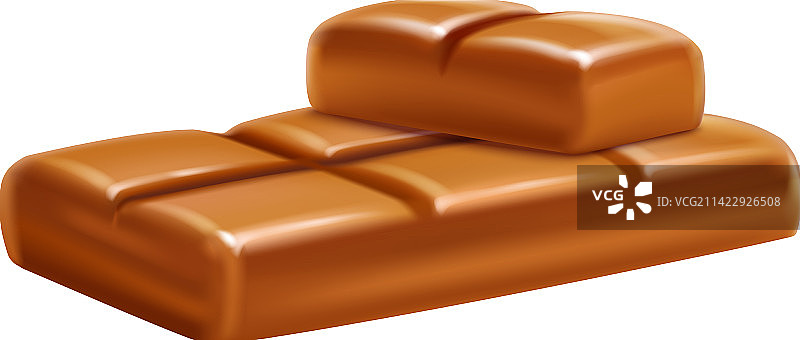 逼真的焦糖太妃糖图片素材