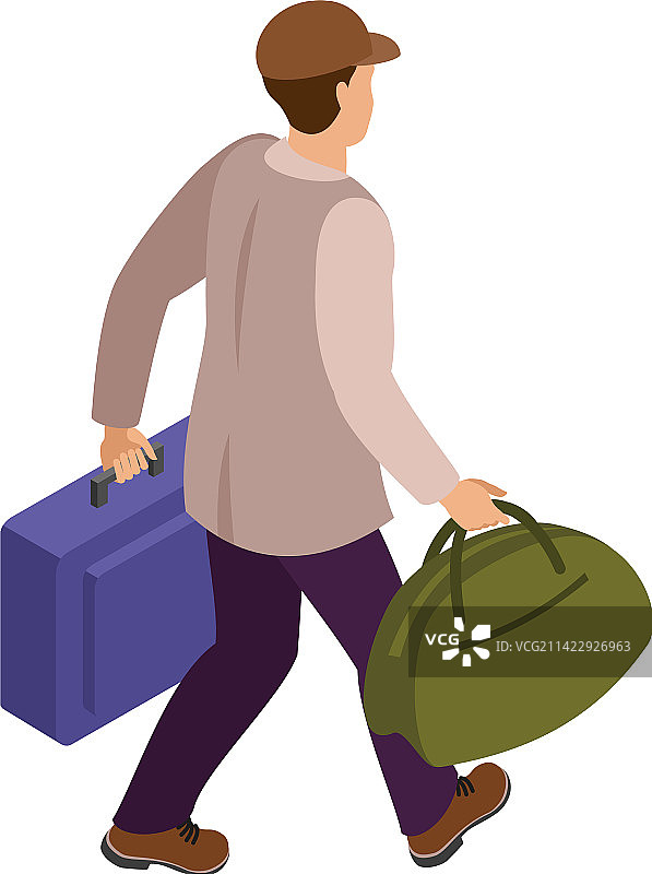 旅行人物图标图片素材