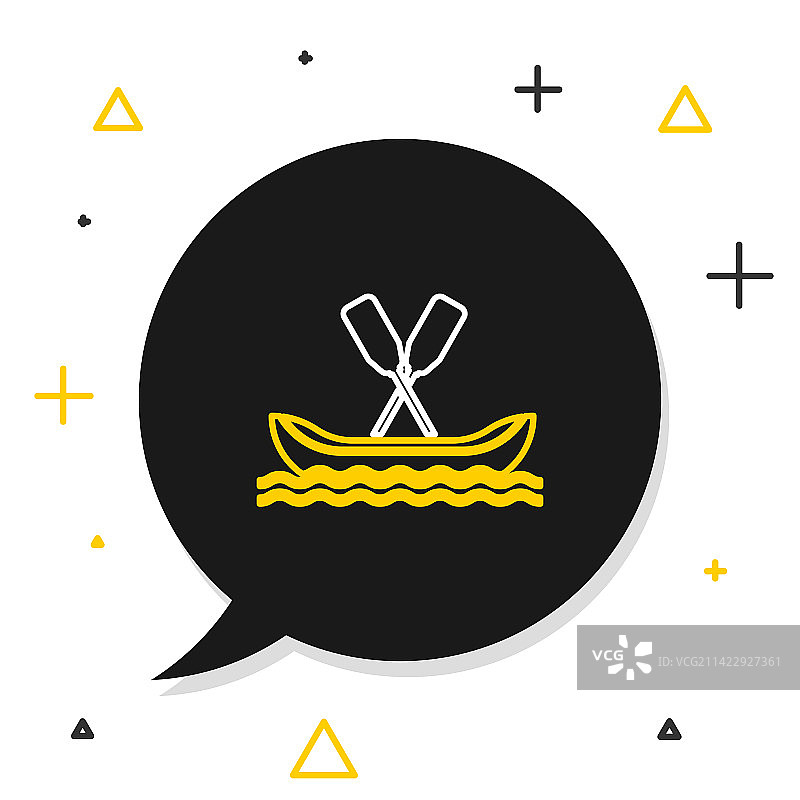 白色背景上的漂流船图标图片素材