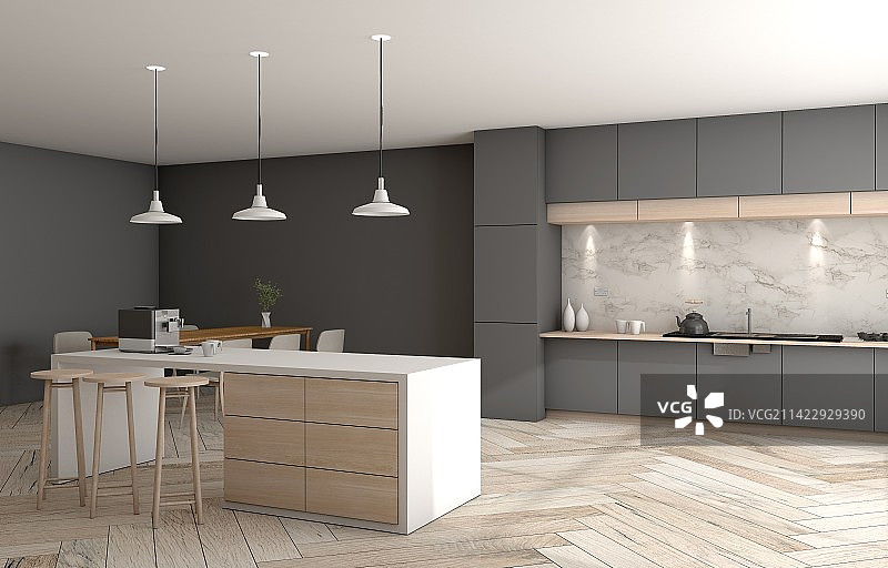 室内客厅吧台样板间图片素材