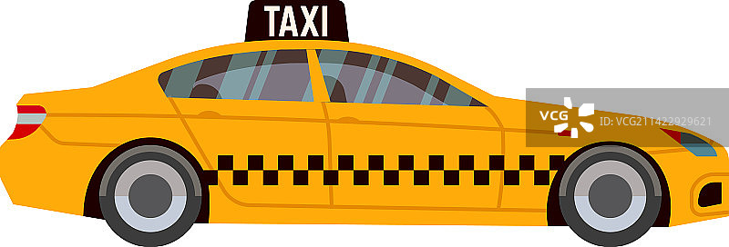 美国黄色出租车客运图标图片素材