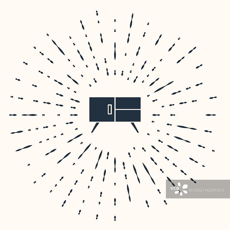 米色背景上的灰色抽屉柜图标图片素材