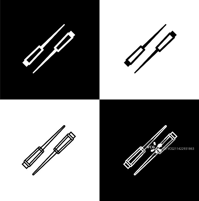 筷子餐具图标合集图片素材