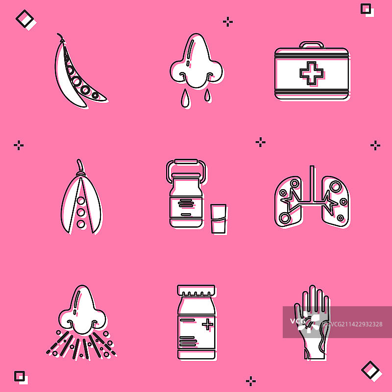 芸豆流鼻涕急救箱罐头合集图片素材