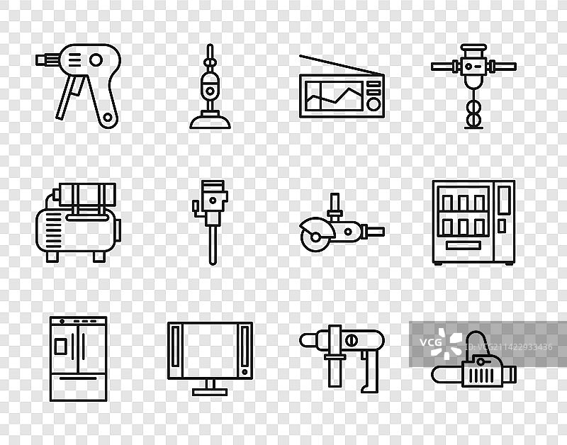 冰箱、电视等家用电器系列图片素材