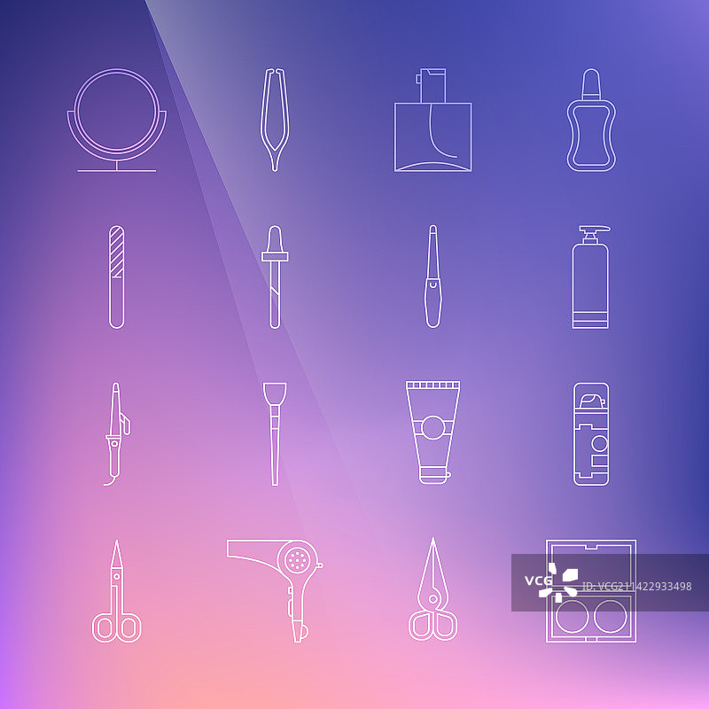 带镜子和剃须啫喱的化妆粉图片素材