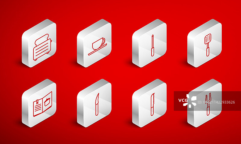 烧烤叉、咖啡杯和刀具图片素材