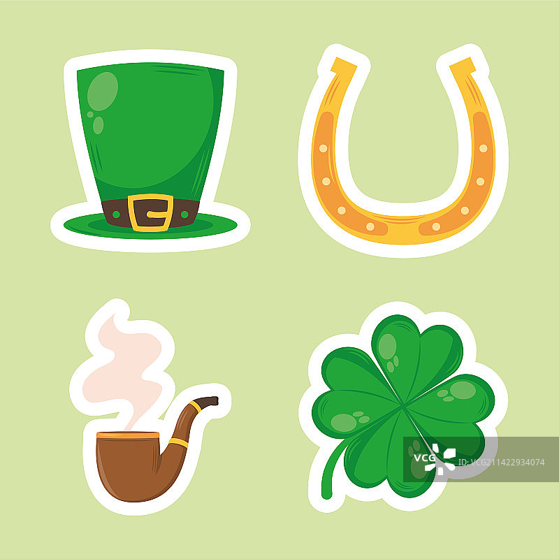 圣帕特里克节图标图片素材
