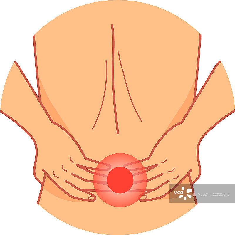 背痛图标脊柱损伤卡通背痛图片素材