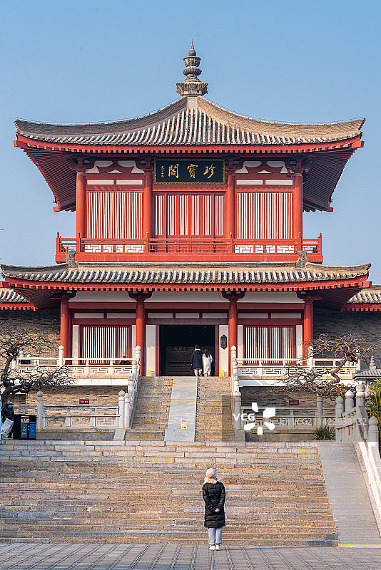 宝鸡法门寺珍宝阁图片素材