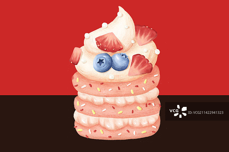 蛋糕甜点插画图片素材