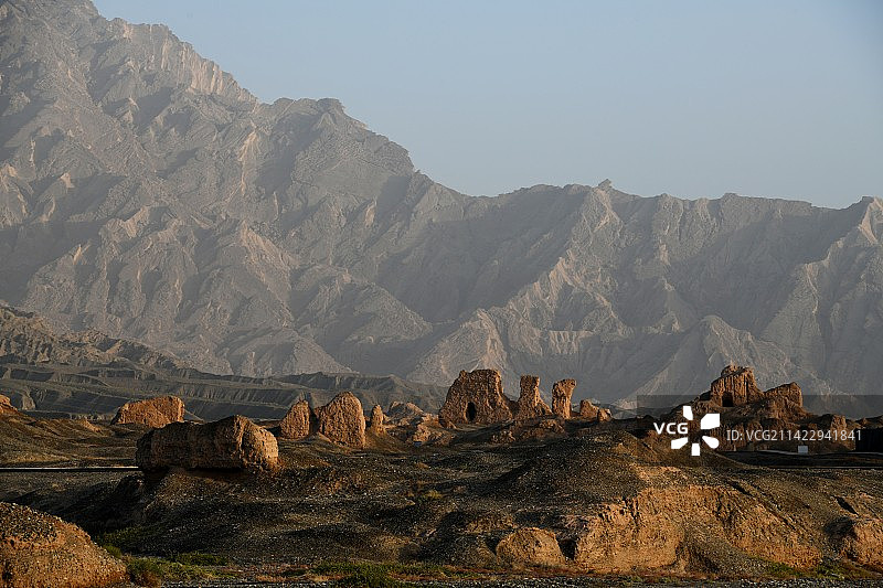 苏巴什佛寺遗址图片素材