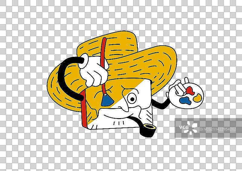 梵高的自画像图片素材