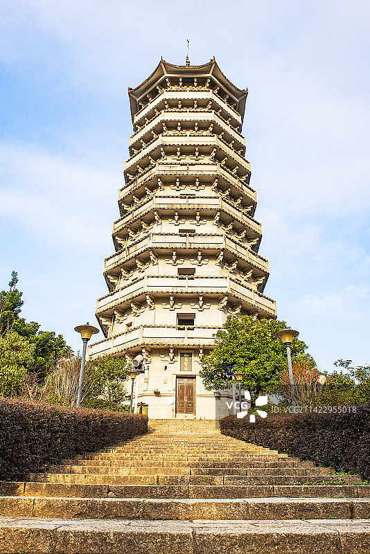 宁德如意宝塔 塔山公园 宁德市 宁德城市风光图片素材