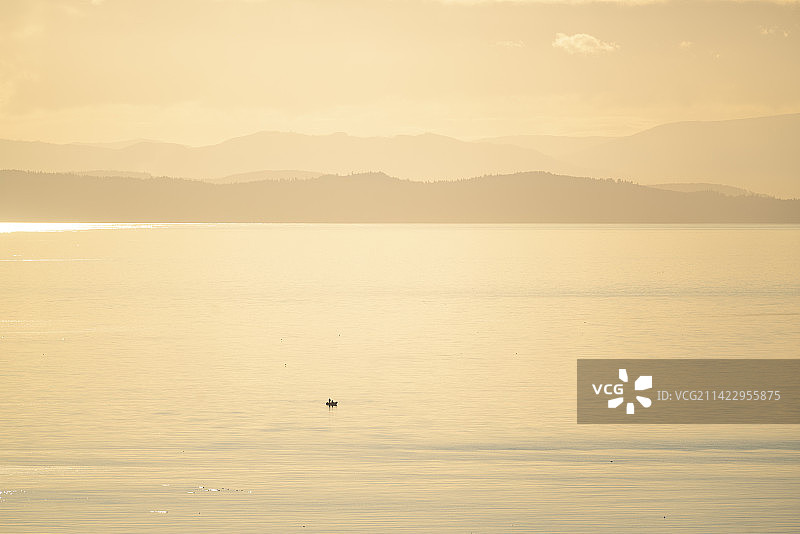 日落太平洋图片素材