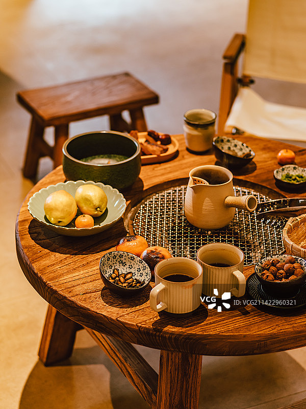 围炉煮茶图片素材