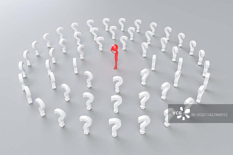 人和问号图片素材