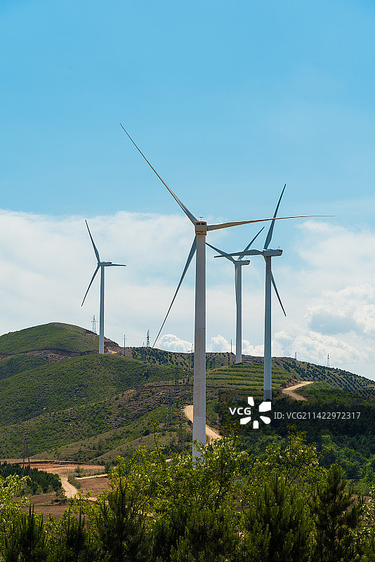 中国风力发电机图片素材