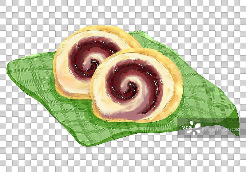 北京传统美食驴打滚图片素材