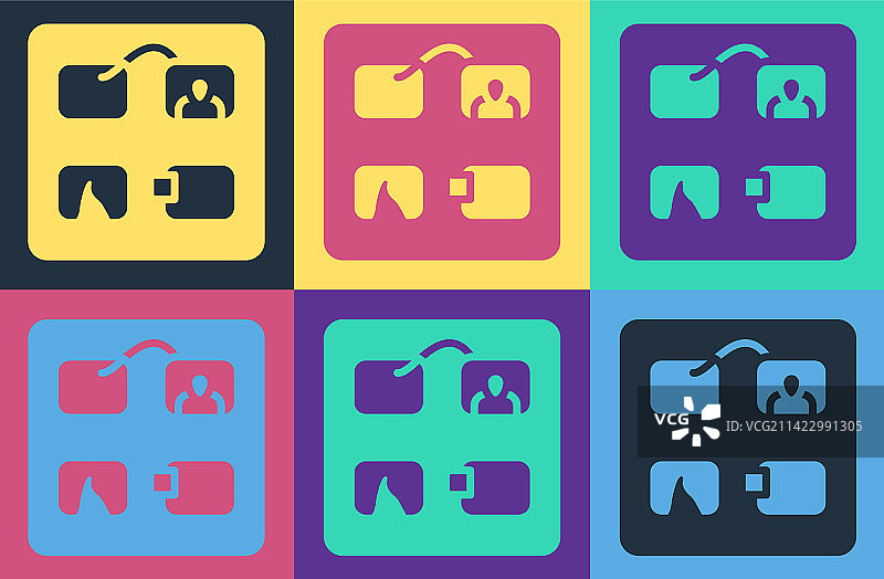 波普艺术风格电影视频模板故事板图片素材