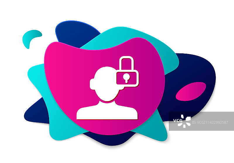 彩色封闭个性图标图片素材