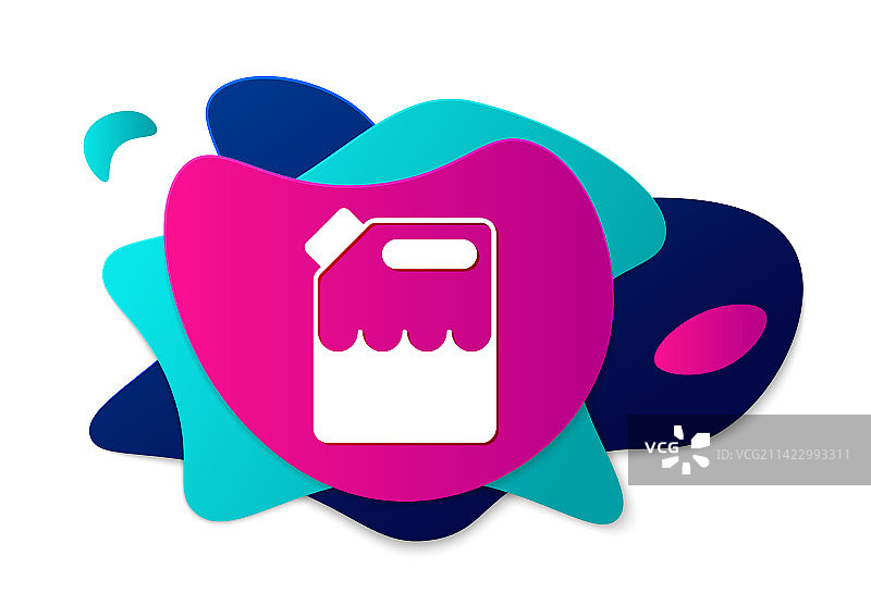 白色背景上的汽油桶图标图片素材