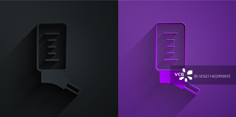 小型宠物自动饮水机剪纸图标图片素材