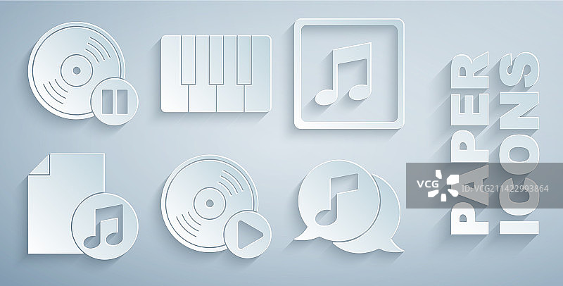 黑胶唱片音乐音符书籍套装图片素材