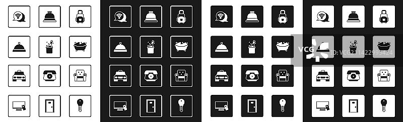 香槟酒瓶行李箱套装图片素材