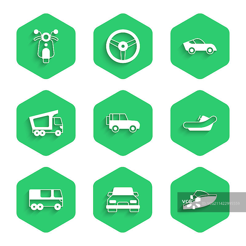 越野车、快艇、漂流艇、巴士图片素材