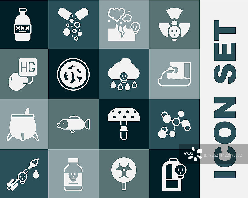 含毒性液体的烧杯化学式图片素材