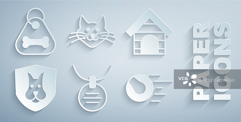 带宠物名牌的项圈和宠物屋图片素材