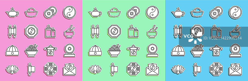 阴阳与信封锣饭碗图片素材