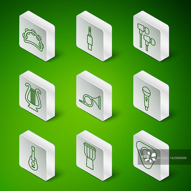 吉他拨片鼓铃鼓小号图片素材