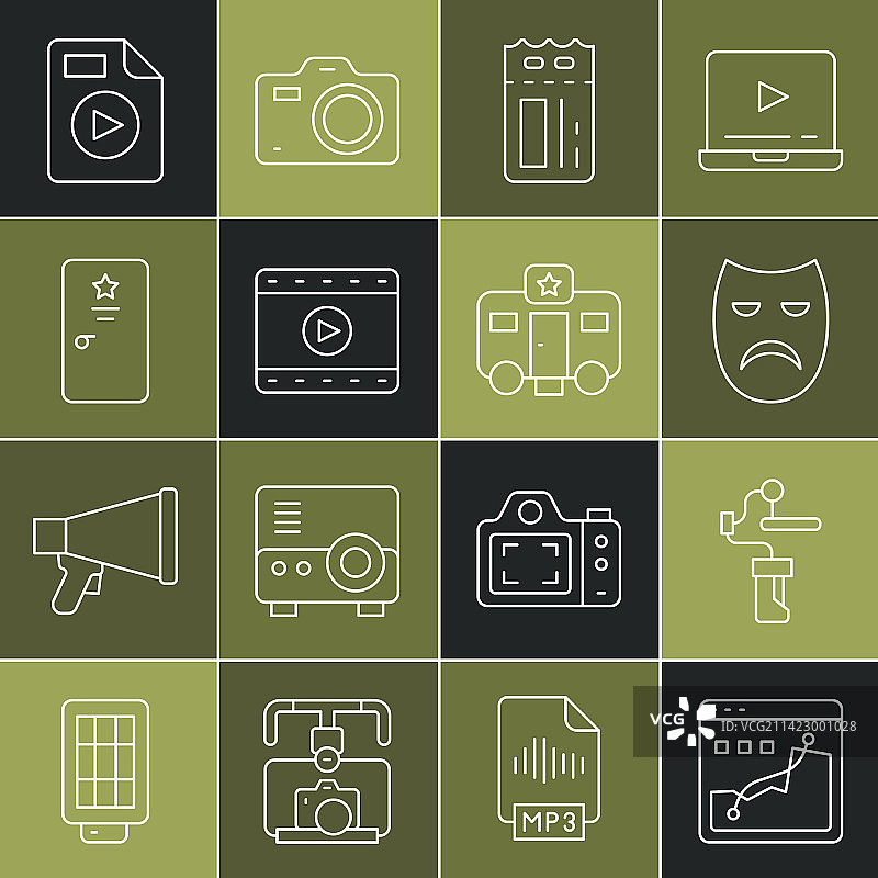 柱状图摄影稳定器图片素材